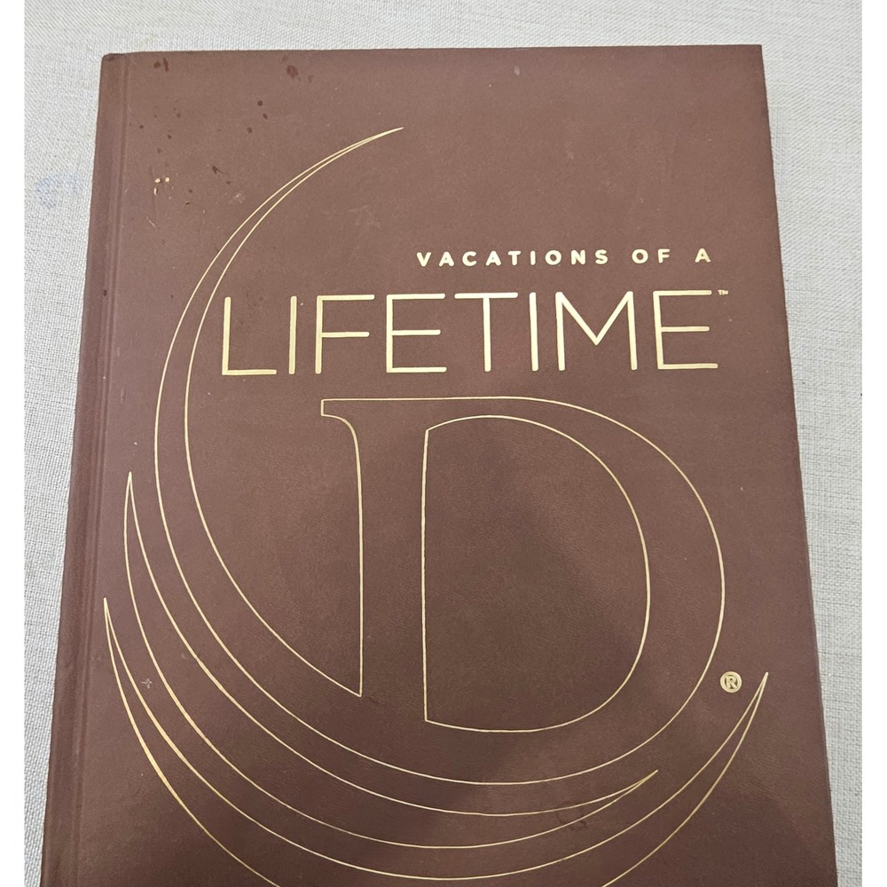 Diamond Resorts Vacations of a Lifetime Book Travel Guide Brown Hardcover Gift